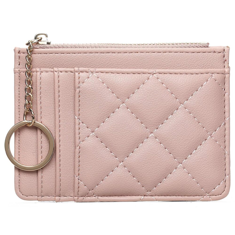 3432 Slim Front Pocket Wallets RFID Blocking Leather KeyChain Wallet Credit